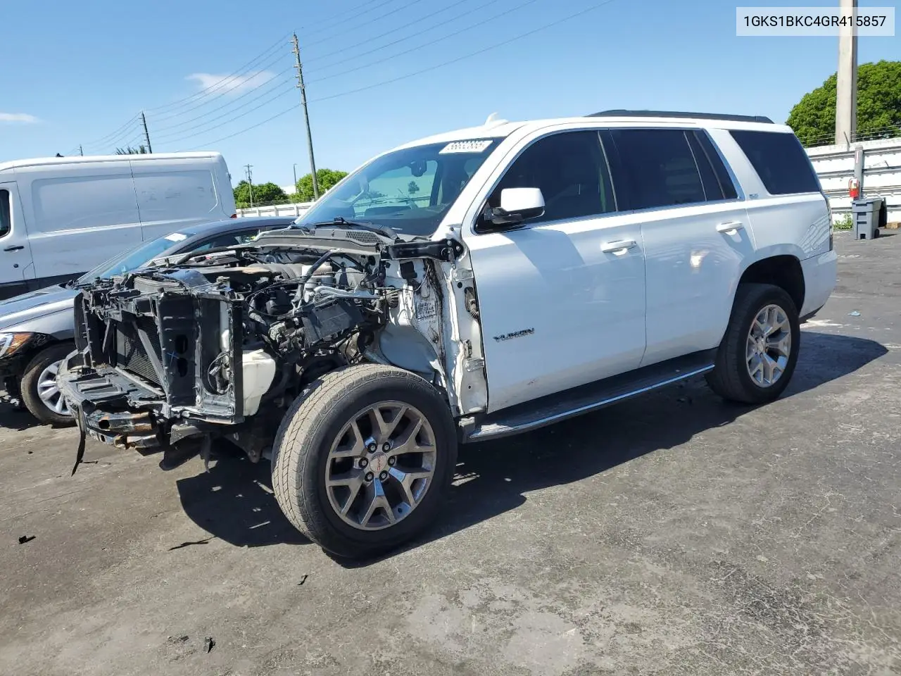 2016 GMC Yukon Slt VIN: 1GKS1BKC4GR415857 Lot: 56632855