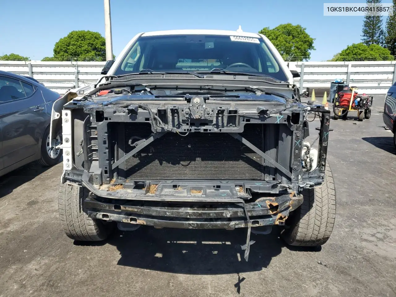 2016 GMC Yukon Slt VIN: 1GKS1BKC4GR415857 Lot: 56632855