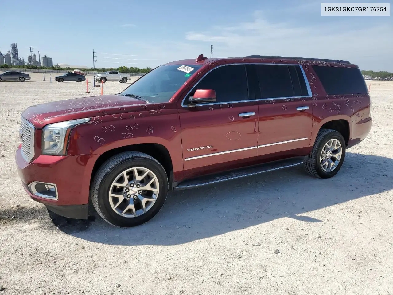 2016 GMC Yukon Xl C1500 Slt VIN: 1GKS1GKC7GR176754 Lot: 56661695