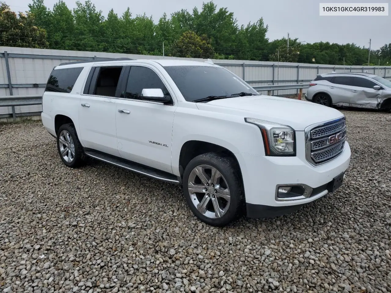 2016 GMC Yukon Xl C1500 Slt VIN: 1GKS1GKC4GR319983 Lot: 56737925