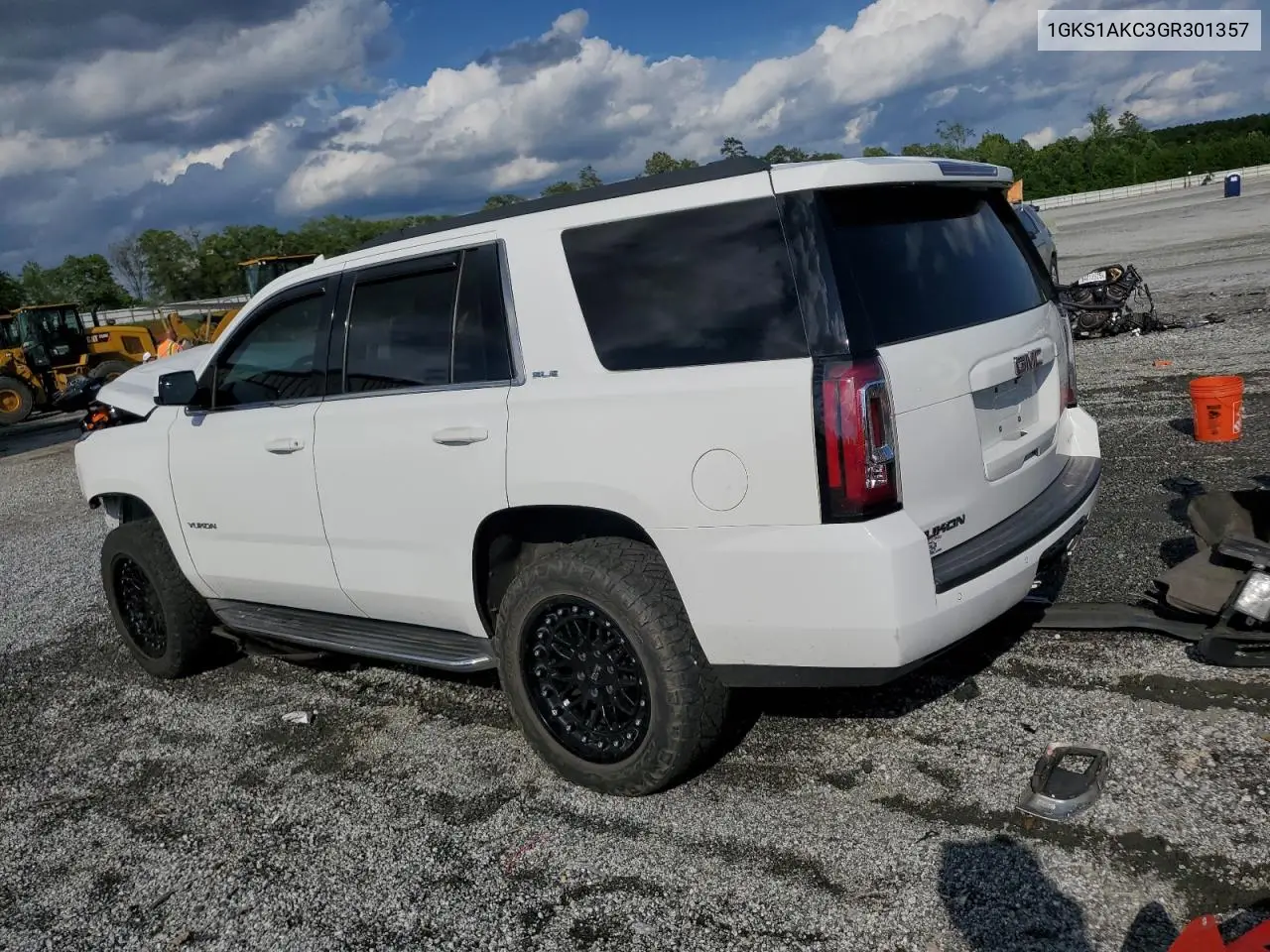 2016 GMC Yukon Sle VIN: 1GKS1AKC3GR301357 Lot: 56760255