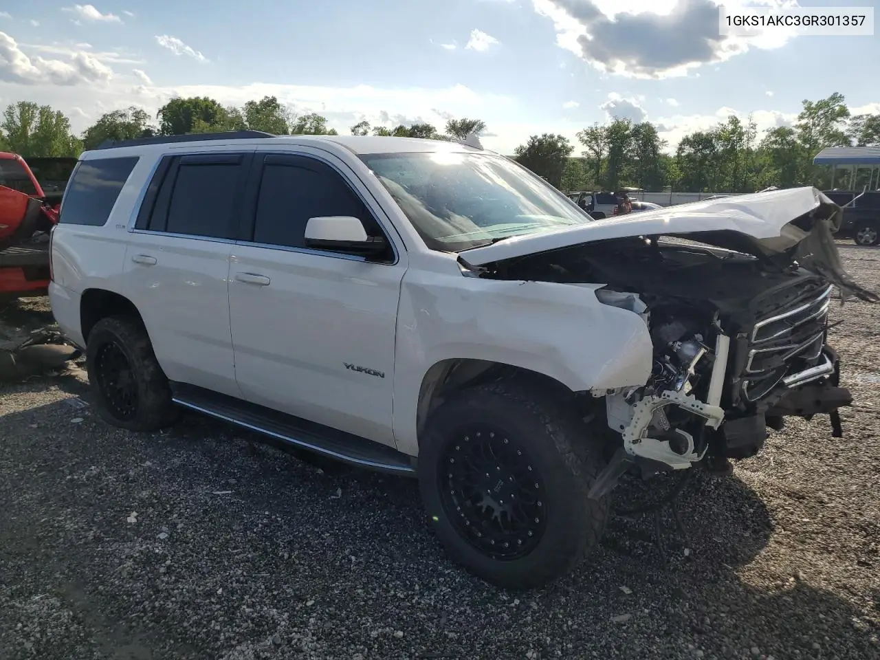 2016 GMC Yukon Sle VIN: 1GKS1AKC3GR301357 Lot: 56760255