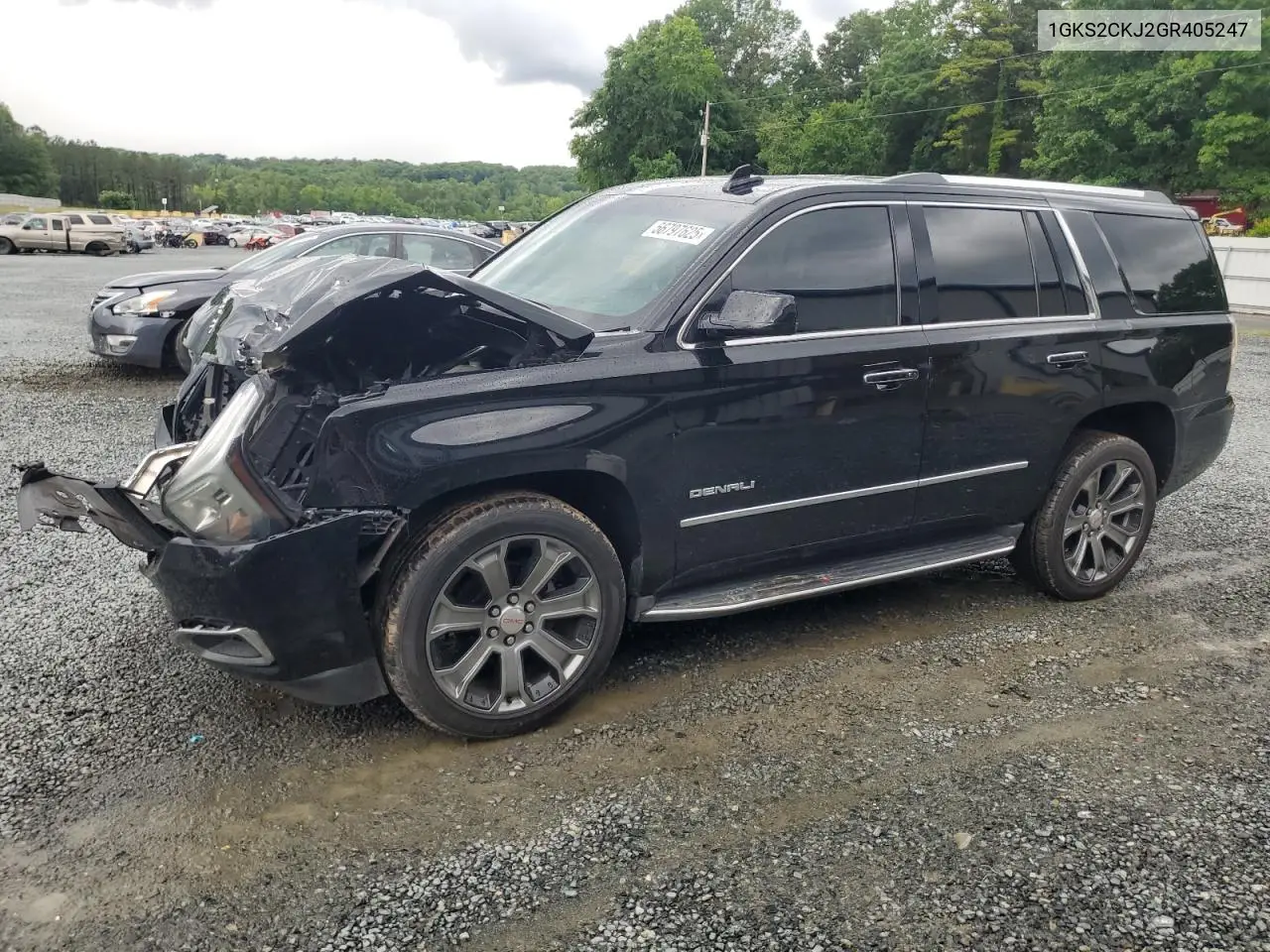2016 GMC Yukon Denali VIN: 1GKS2CKJ2GR405247 Lot: 56797625