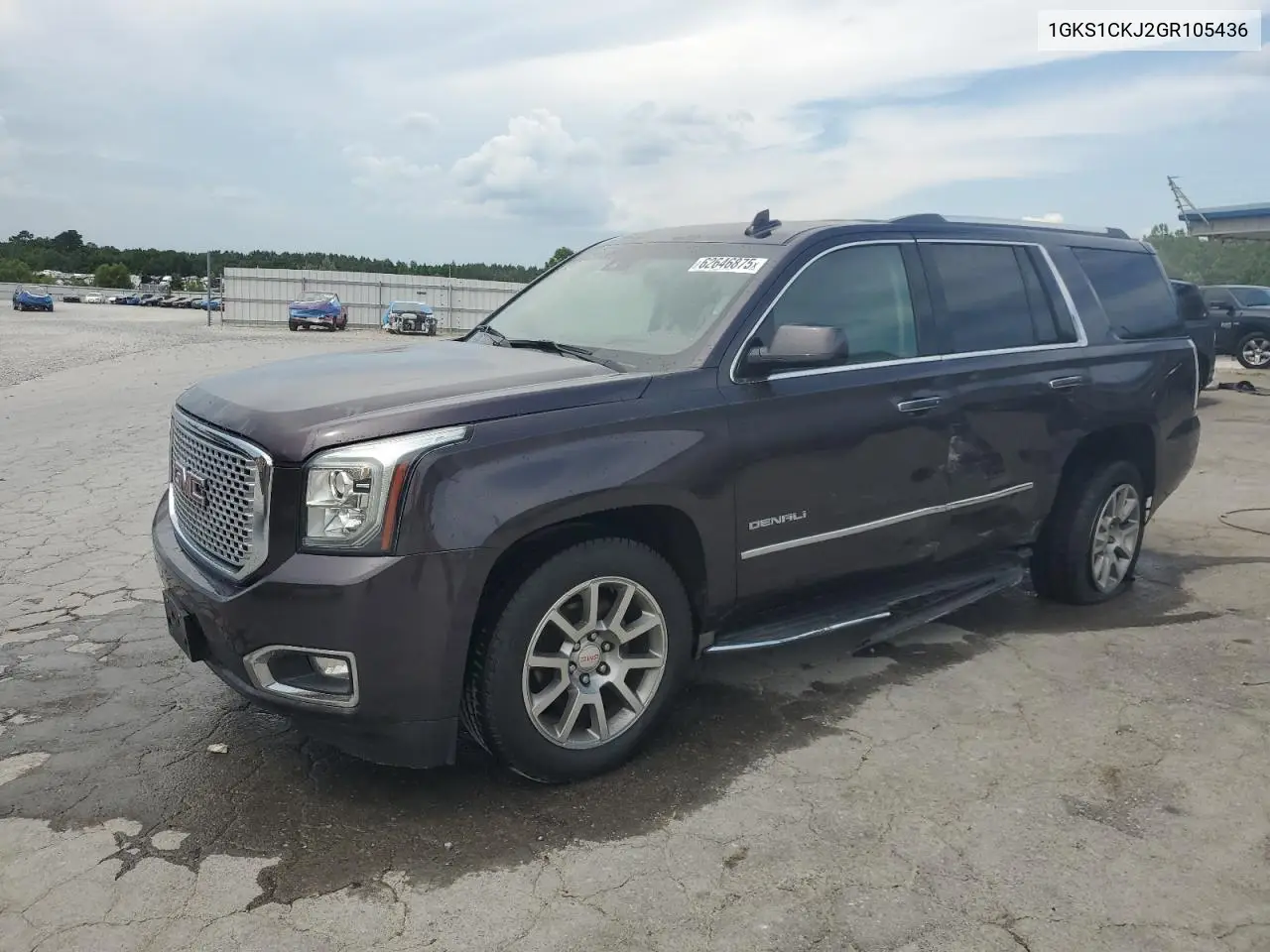 2016 GMC Yukon Denali VIN: 1GKS1CKJ2GR105436 Lot: 62646875
