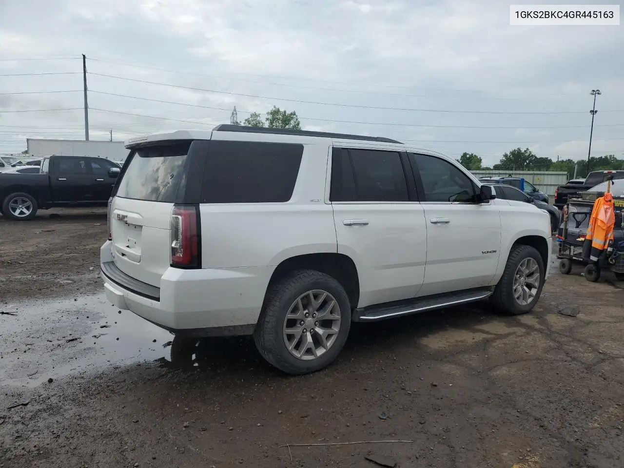 2016 GMC Yukon Slt VIN: 1GKS2BKC4GR445163 Lot: 62658245