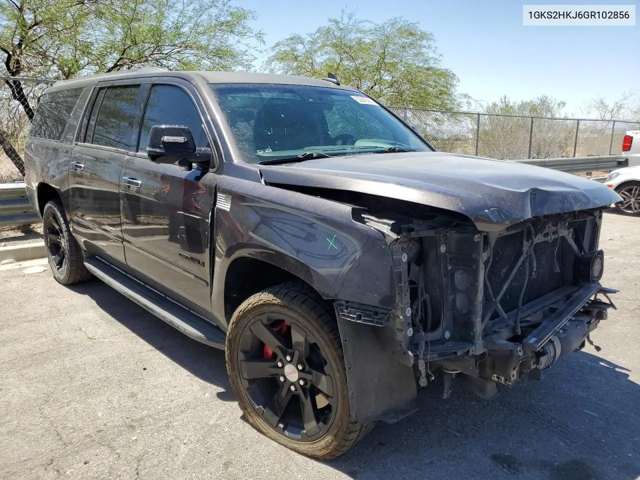 2016 GMC Yukon Xl Denali VIN: 1GKS2HKJ6GR102856 Lot: 62945065