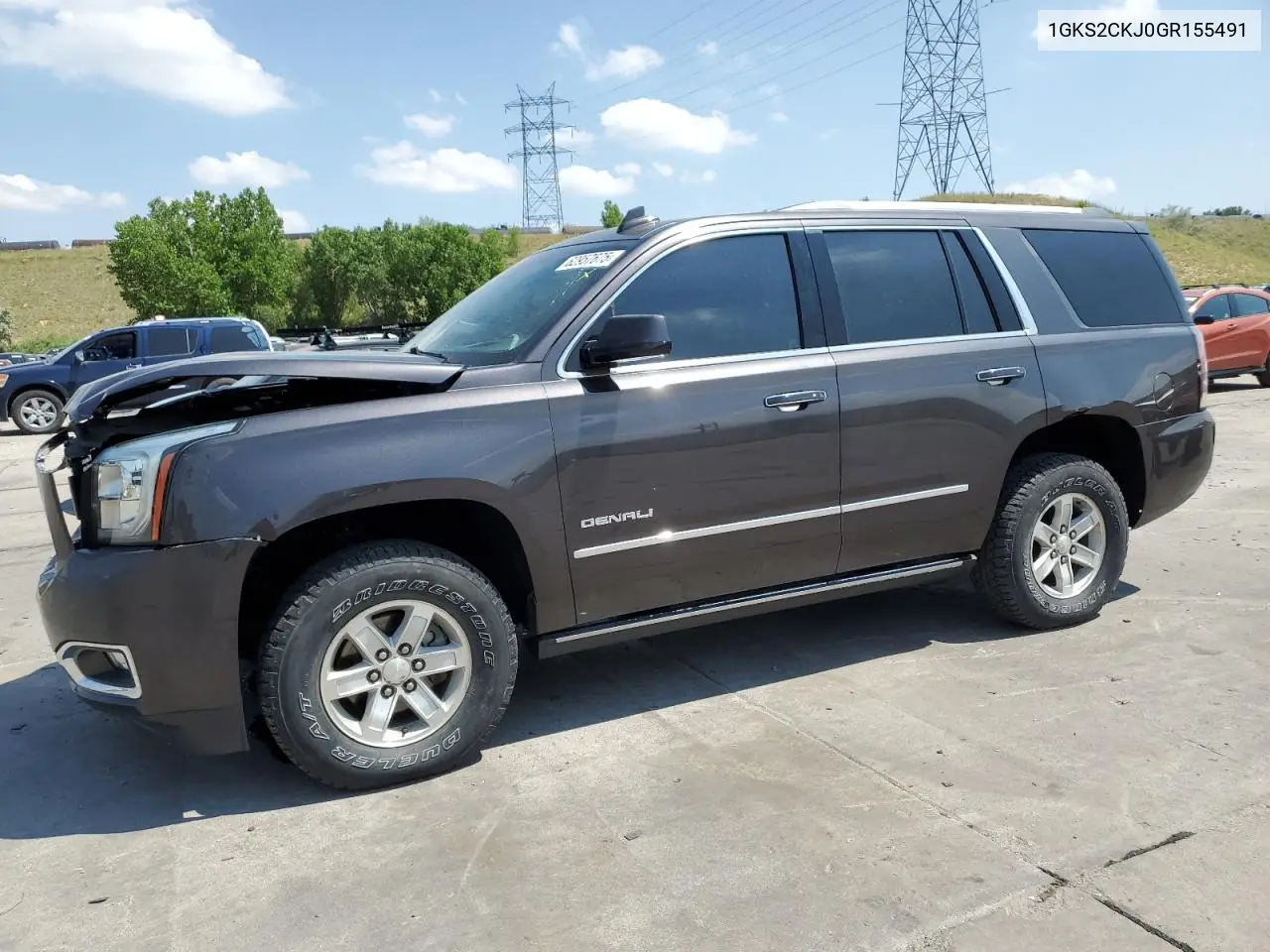 2016 GMC Yukon Denali VIN: 1GKS2CKJ0GR155491 Lot: 62957675