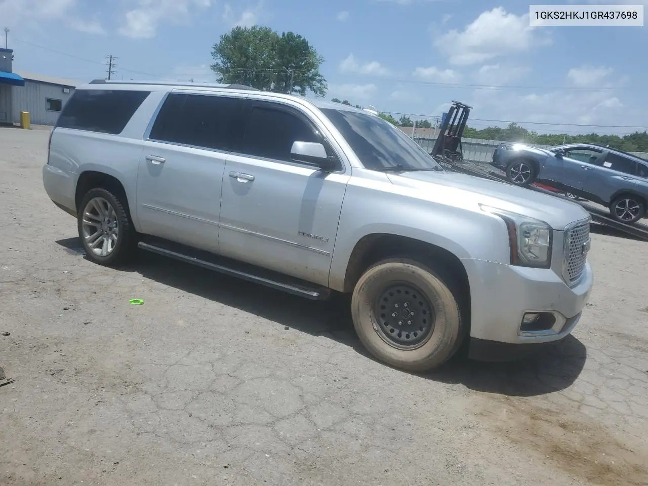 2016 GMC Yukon Xl Denali VIN: 1GKS2HKJ1GR437698 Lot: 63050295