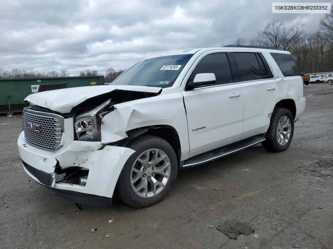 2017 GMC Yukon Slt VIN: 1GKS2BKC8HR233352 Lot: 53174265