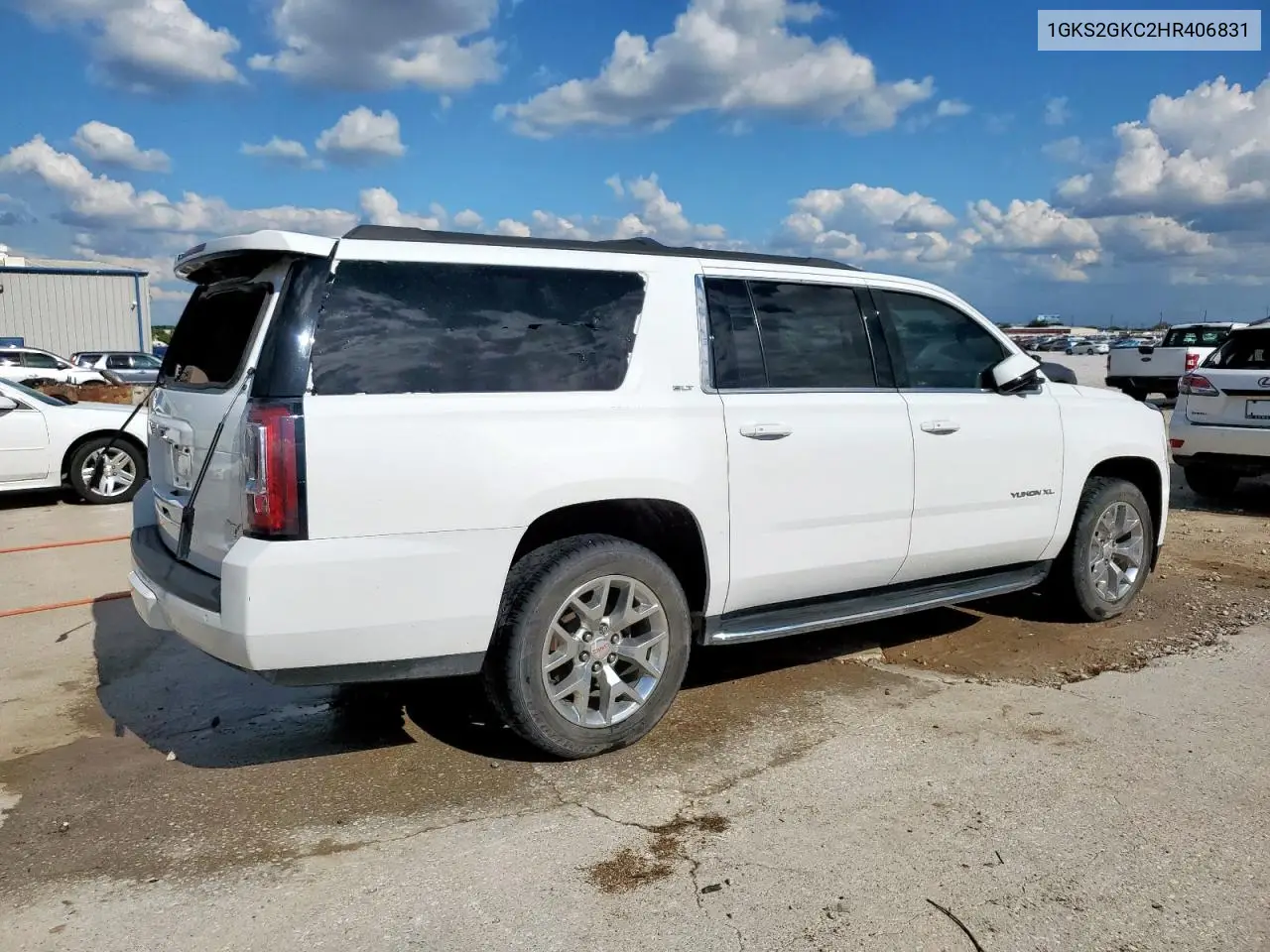 2017 GMC Yukon Xl K1500 Slt VIN: 1GKS2GKC2HR406831 Lot: 56340355