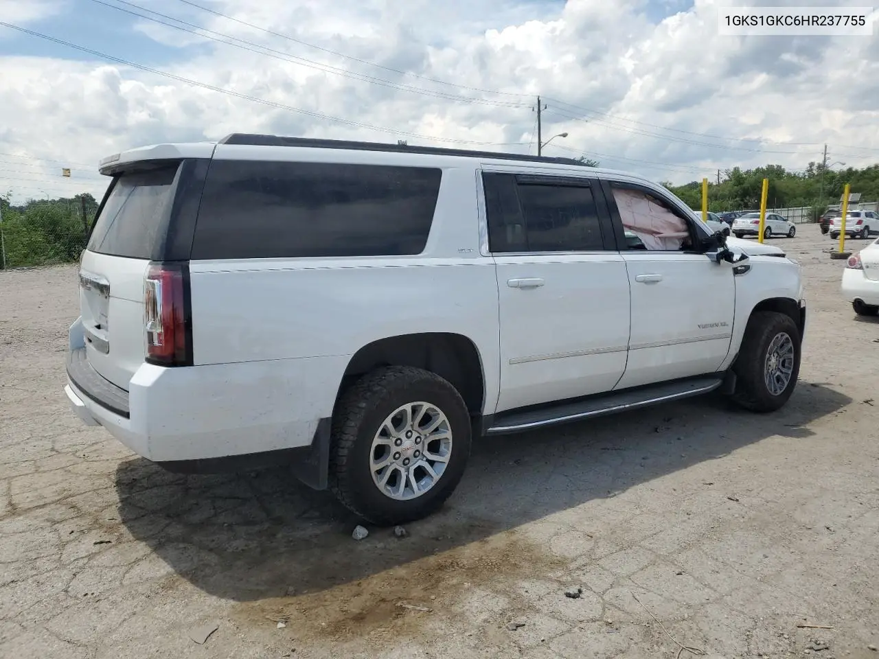 2017 GMC Yukon Xl C1500 Slt VIN: 1GKS1GKC6HR237755 Lot: 62642015