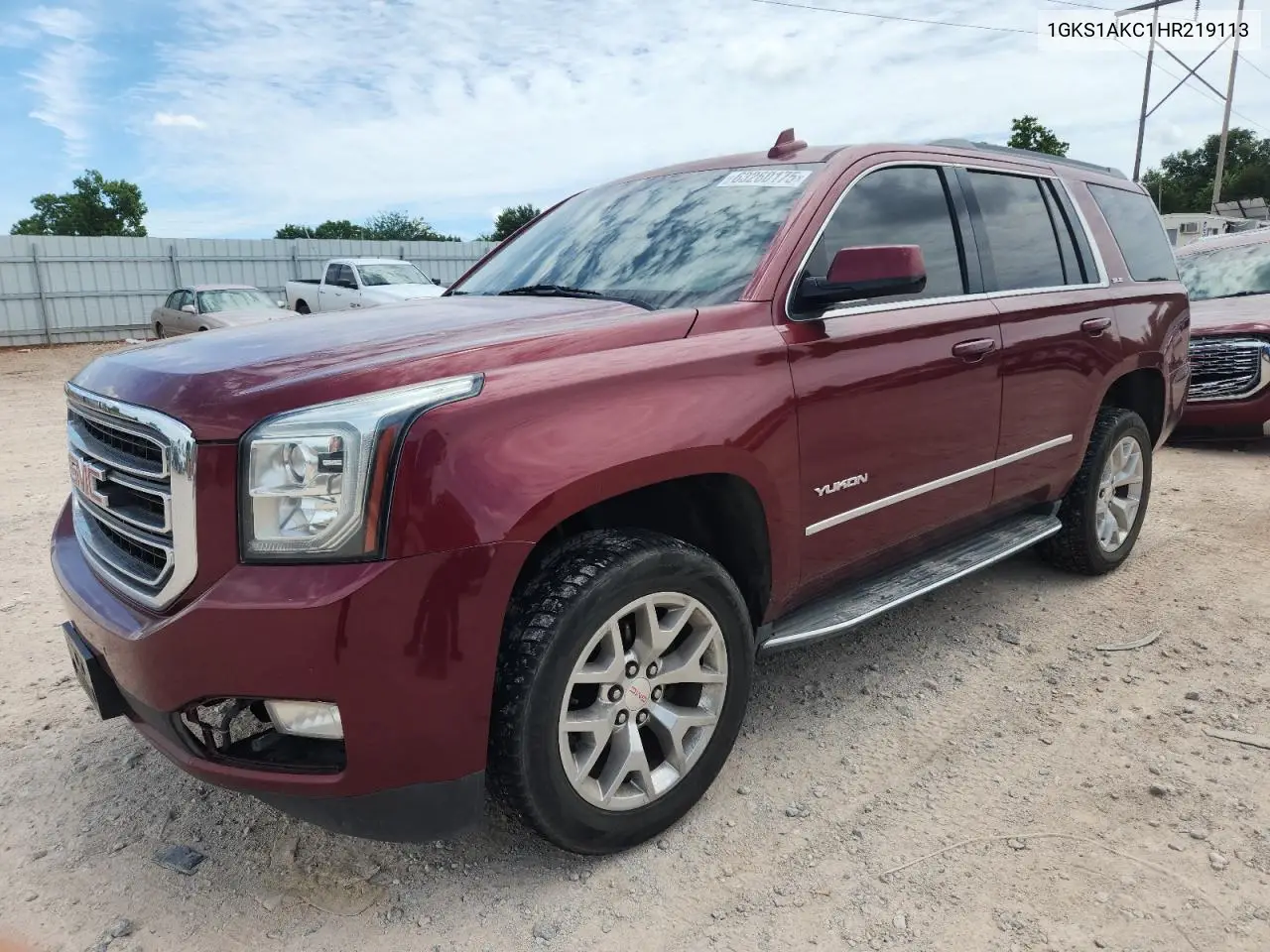 2017 GMC Yukon Sle VIN: 1GKS1AKC1HR219113 Lot: 63260175