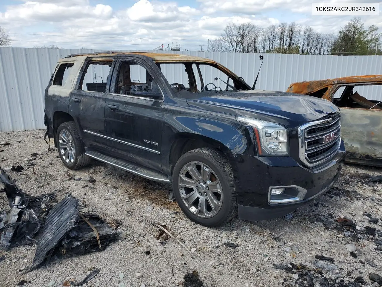 2018 GMC Yukon Sle VIN: 1GKS2AKC2JR342616 Lot: 51995665