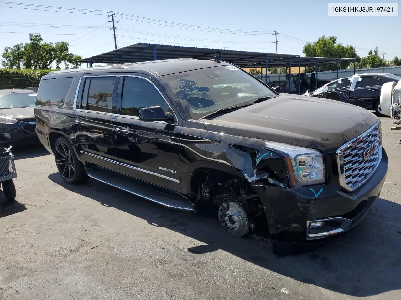 2018 GMC Yukon Xl Denali VIN: 1GKS1HKJ3JR197421 Lot: 62004275