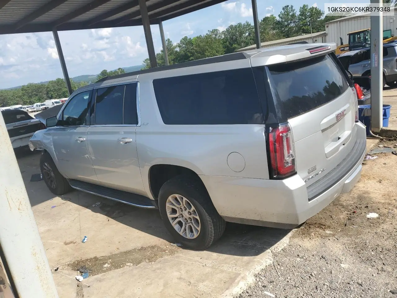 2019 GMC Yukon Xl K1500 Slt VIN: 1GKS2GKC6KR379348 Lot: 60435455