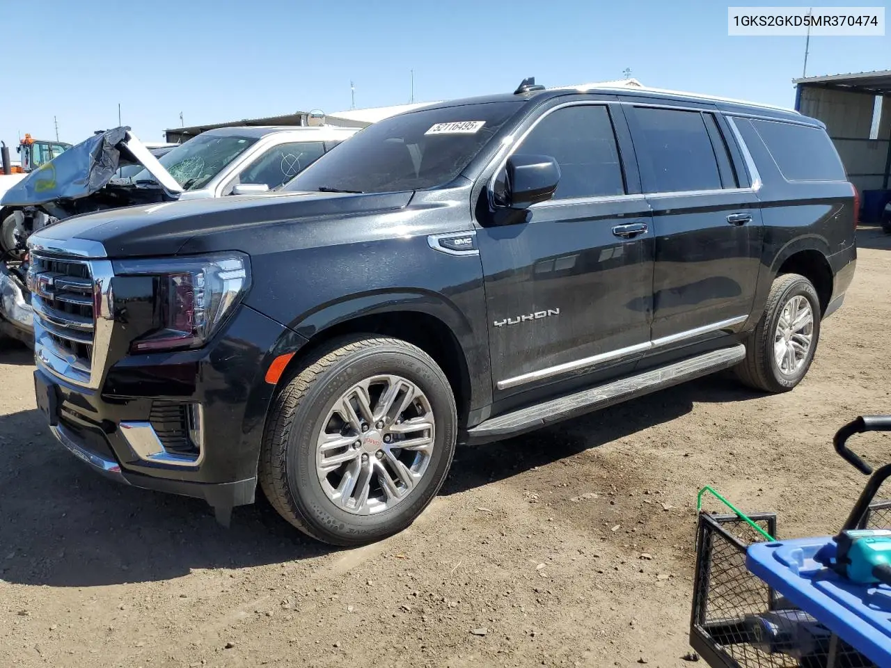 2021 GMC Yukon Xl K1500 Slt VIN: 1GKS2GKD5MR370474 Lot: 52116495