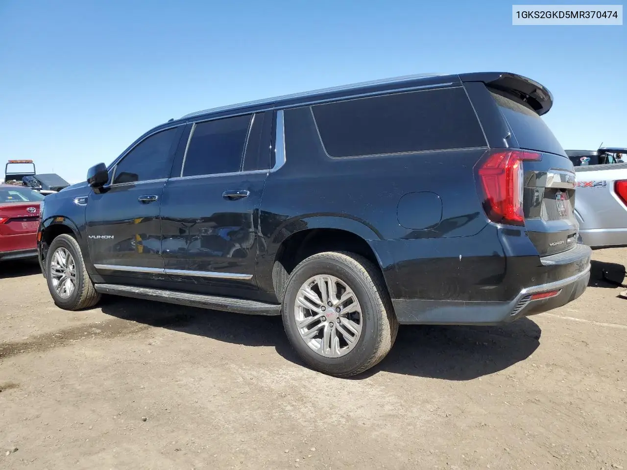 2021 GMC Yukon Xl K1500 Slt VIN: 1GKS2GKD5MR370474 Lot: 52116495