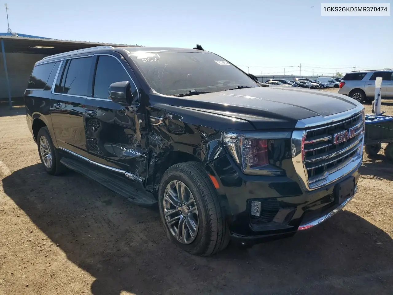 2021 GMC Yukon Xl K1500 Slt VIN: 1GKS2GKD5MR370474 Lot: 52116495