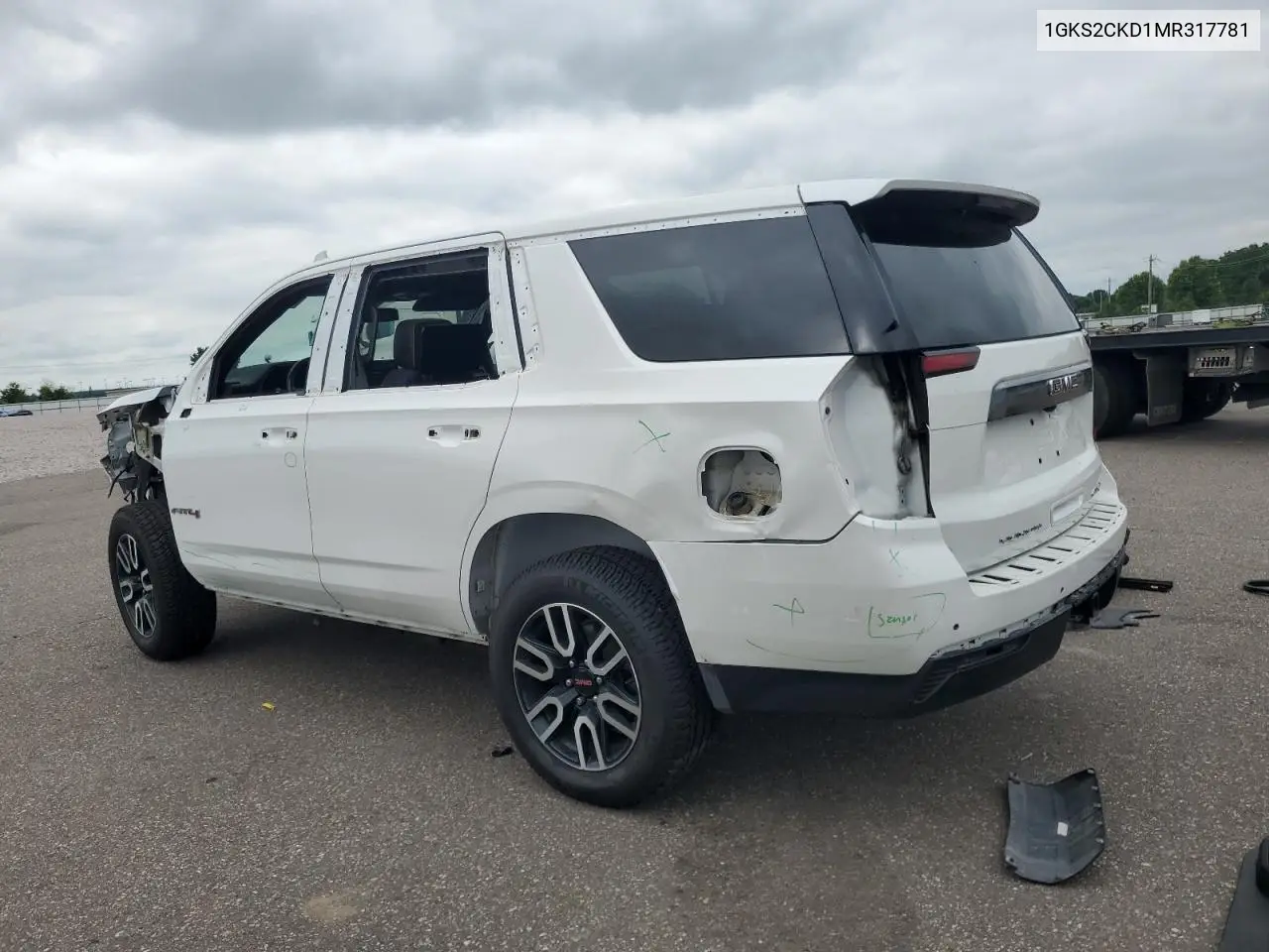 2021 GMC Yukon At4 VIN: 1GKS2CKD1MR317781 Lot: 62726815