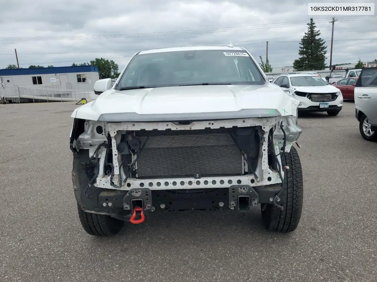 2021 GMC Yukon At4 VIN: 1GKS2CKD1MR317781 Lot: 62726815