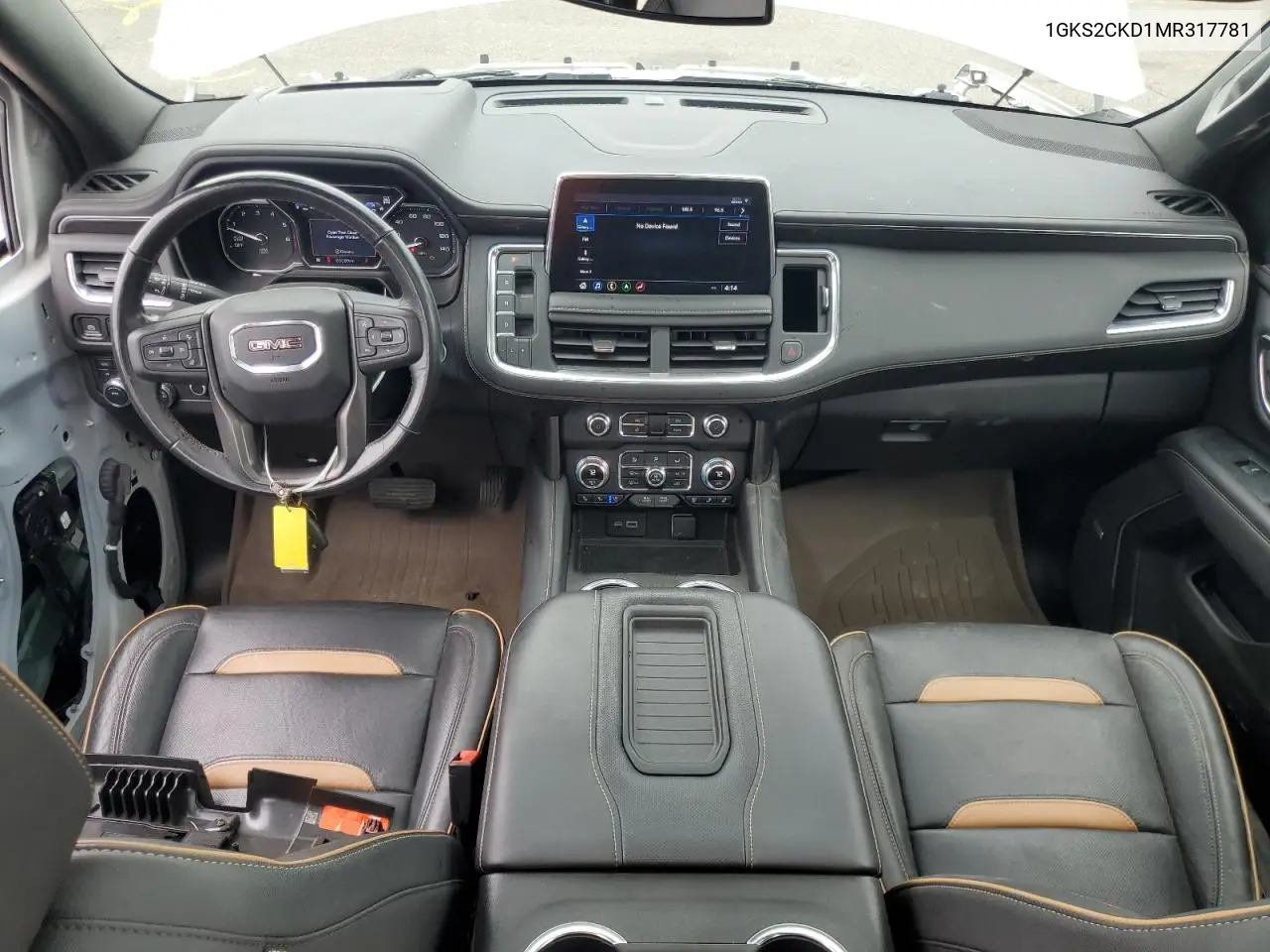 2021 GMC Yukon At4 VIN: 1GKS2CKD1MR317781 Lot: 62726815