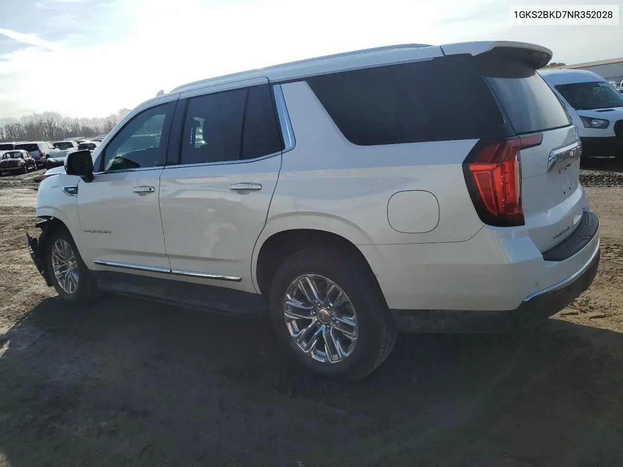 2022 GMC Yukon Slt VIN: 1GKS2BKD7NR352028 Lot: 47785575