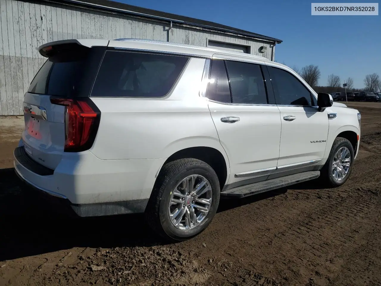 2022 GMC Yukon Slt VIN: 1GKS2BKD7NR352028 Lot: 47785575