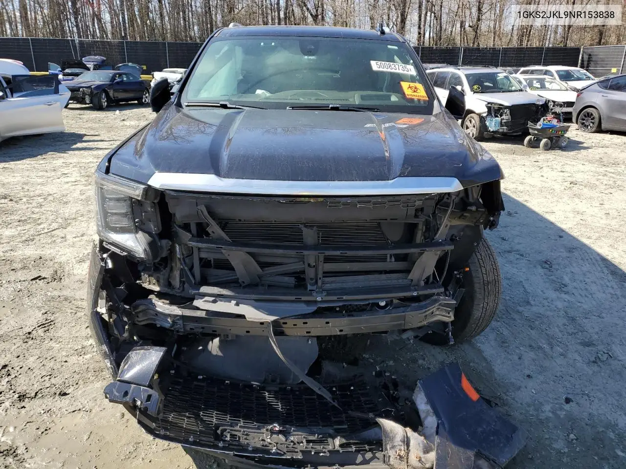 2022 GMC Yukon Xl Denali VIN: 1GKS2JKL9NR153838 Lot: 50083735