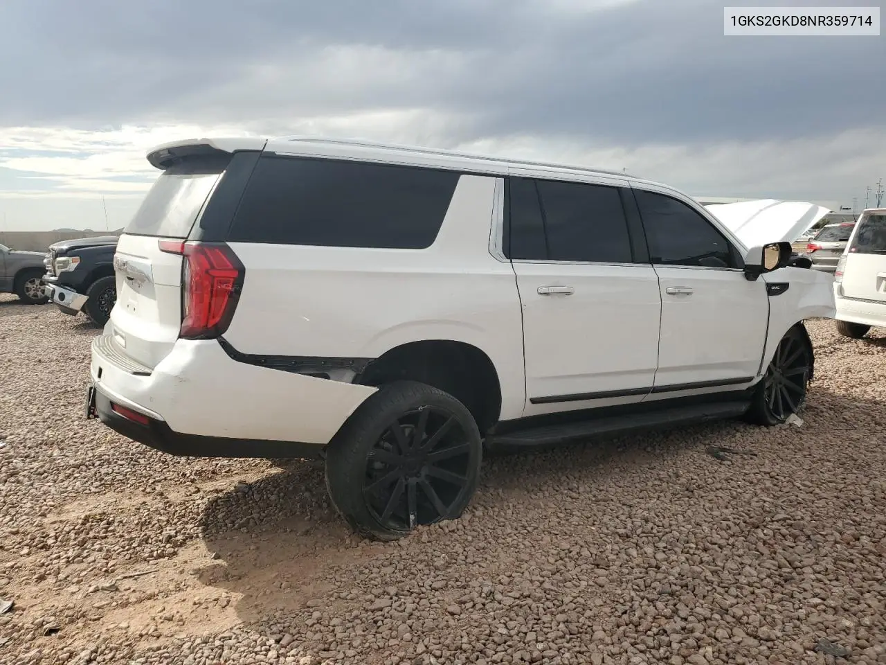 2022 GMC Yukon Xl K1500 Slt VIN: 1GKS2GKD8NR359714 Lot: 51015965