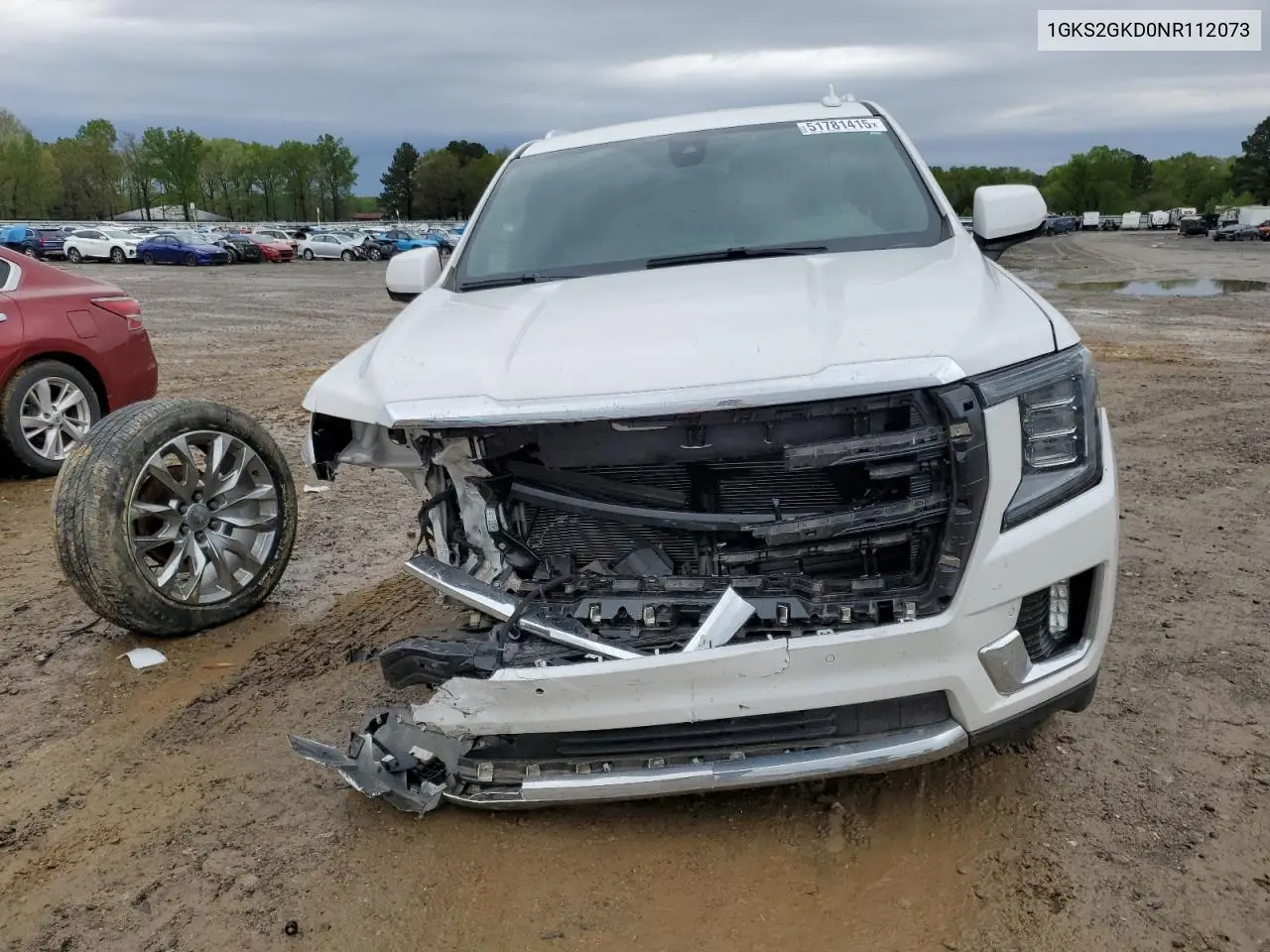 2022 GMC Yukon Xl K1500 Slt VIN: 1GKS2GKD0NR112073 Lot: 51781415