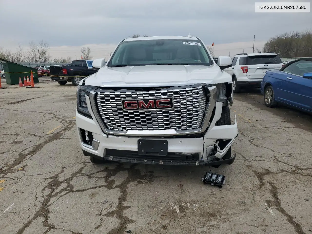 2022 GMC Yukon Xl Denali VIN: 1GKS2JKL0NR267680 Lot: 52696125