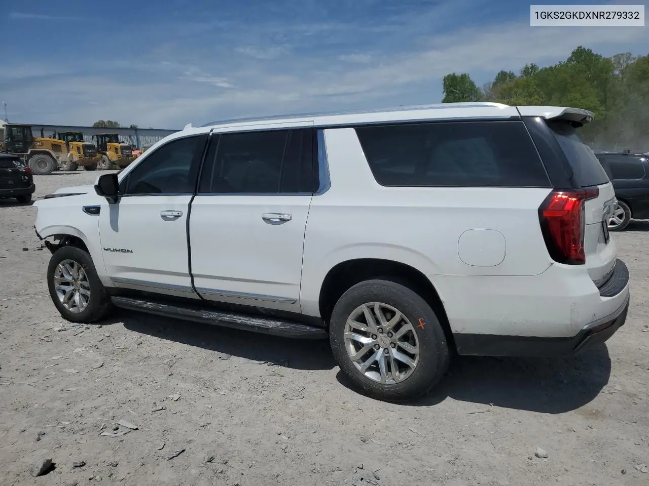 2022 GMC Yukon Xl K1500 Slt VIN: 1GKS2GKDXNR279332 Lot: 53348725