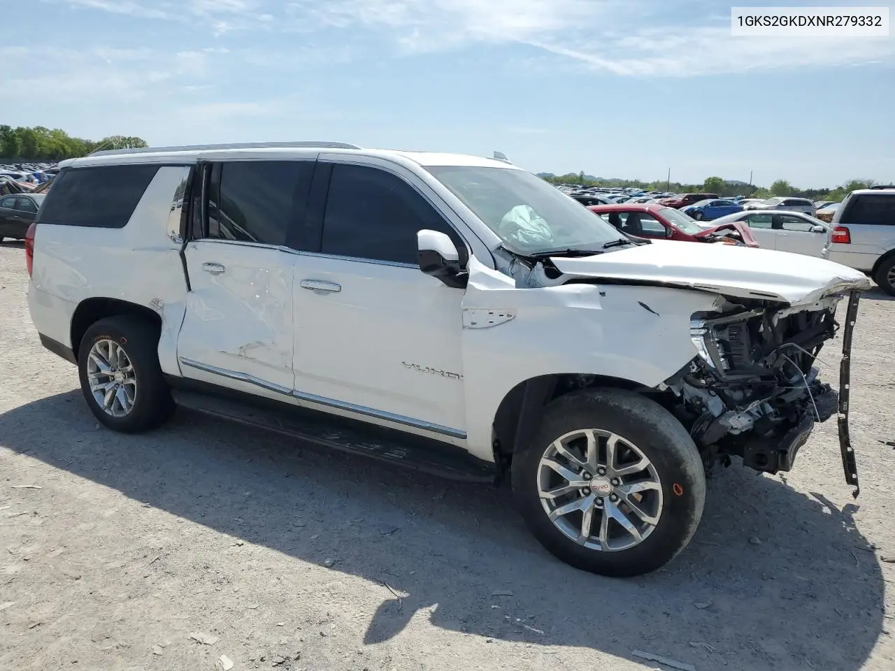 2022 GMC Yukon Xl K1500 Slt VIN: 1GKS2GKDXNR279332 Lot: 53348725
