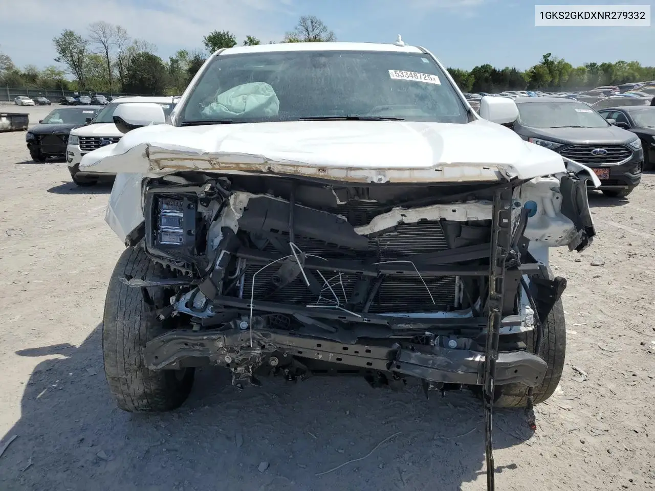 2022 GMC Yukon Xl K1500 Slt VIN: 1GKS2GKDXNR279332 Lot: 53348725