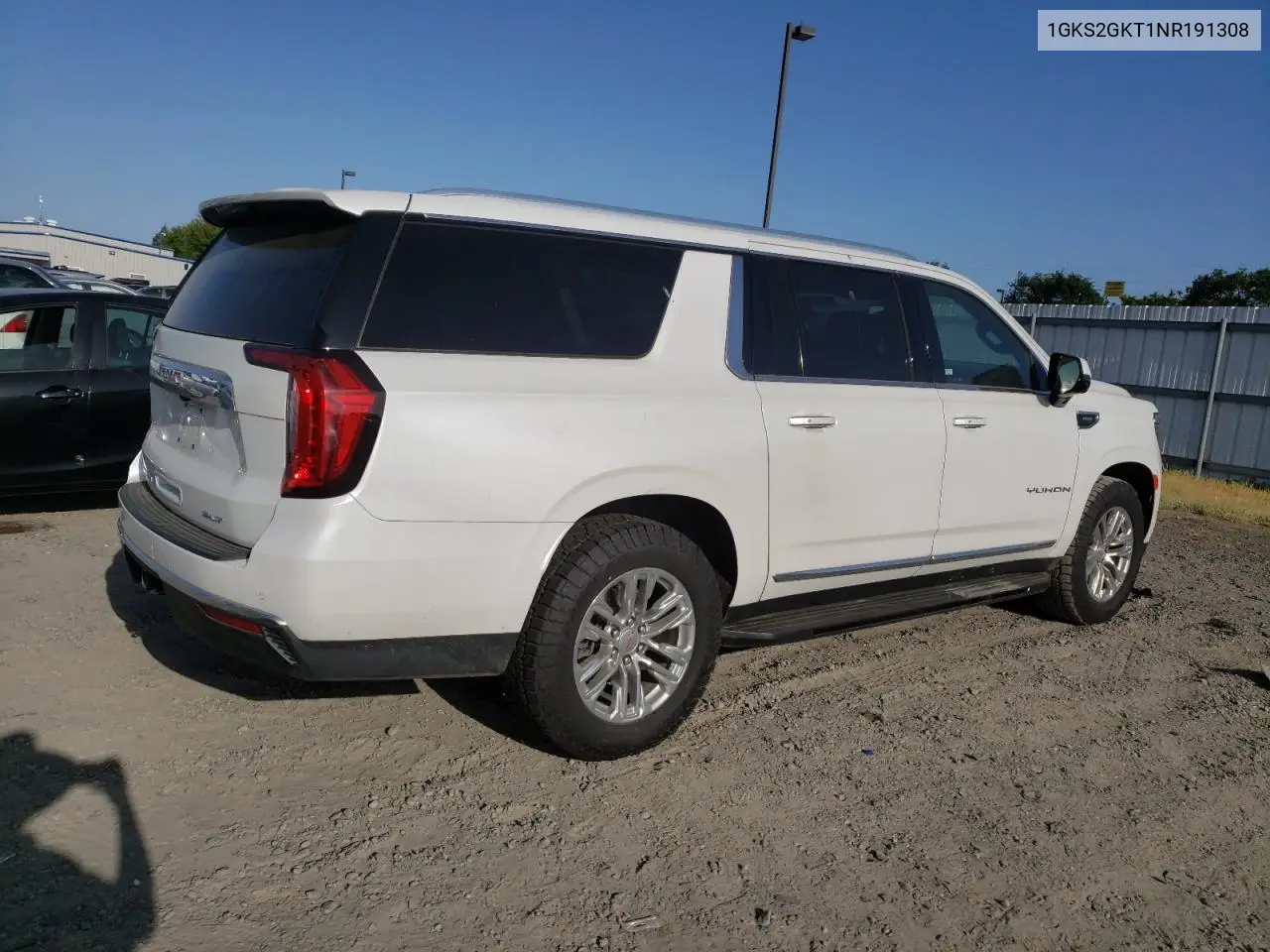 2022 GMC Yukon Xl K1500 Slt VIN: 1GKS2GKT1NR191308 Lot: 54175915