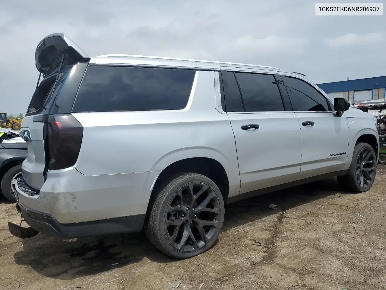 2022 GMC Yukon Xl K1500 Sle VIN: 1GKS2FKD6NR206937 Lot: 55625435
