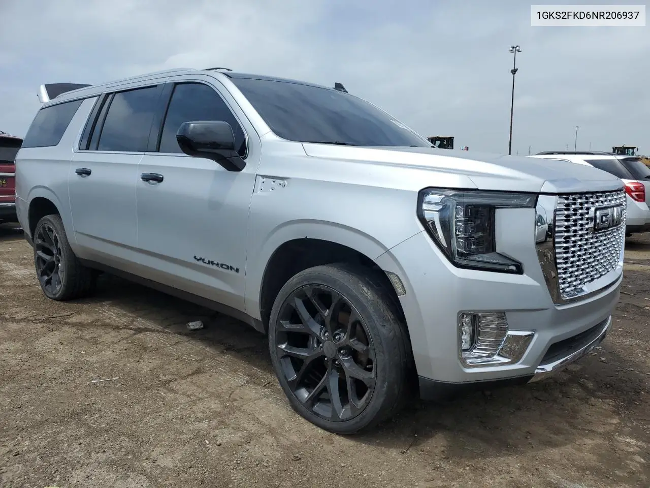 2022 GMC Yukon Xl K1500 Sle VIN: 1GKS2FKD6NR206937 Lot: 55625435
