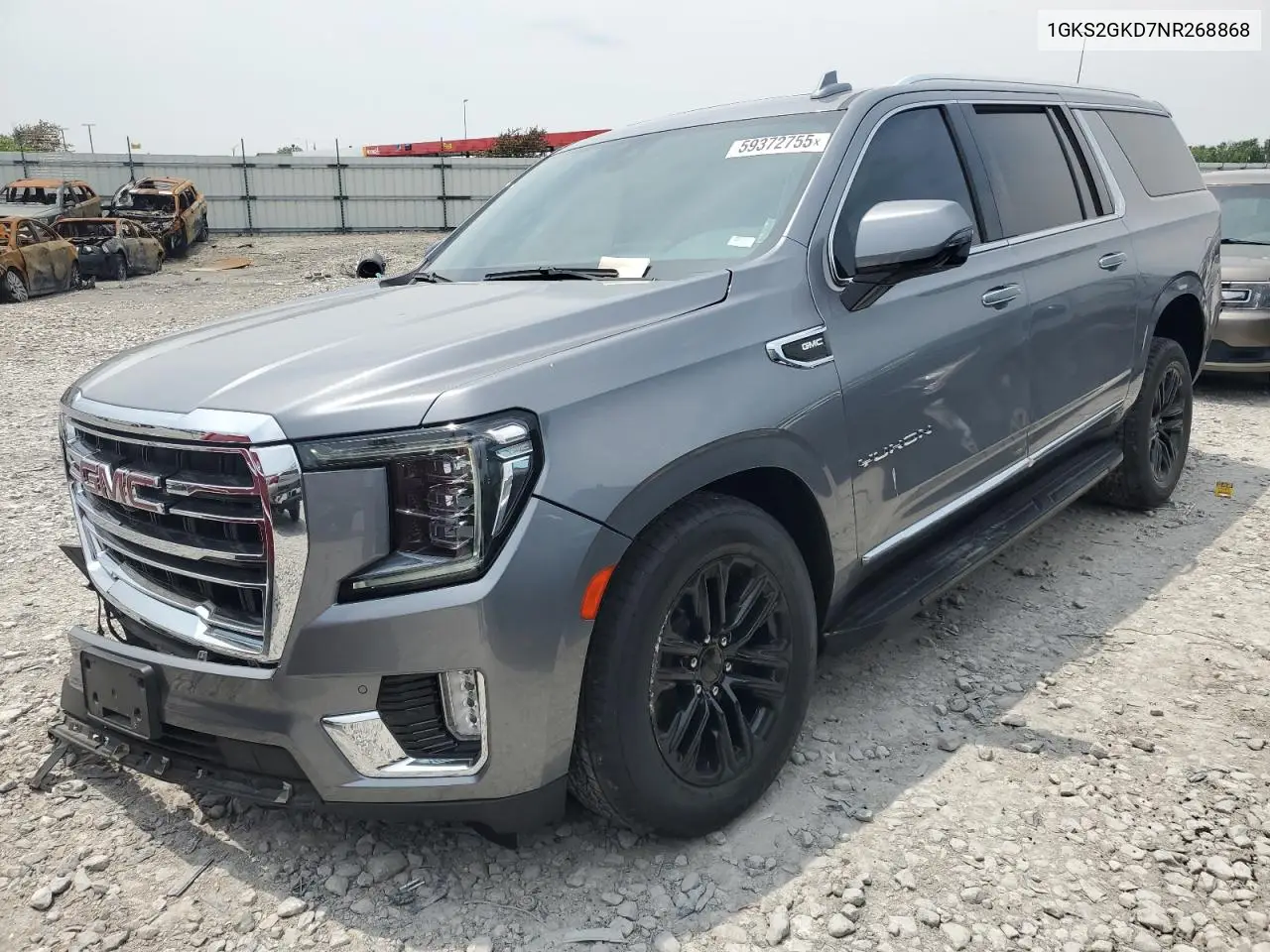 2022 GMC Yukon Xl K1500 Slt VIN: 1GKS2GKD7NR268868 Lot: 59372755