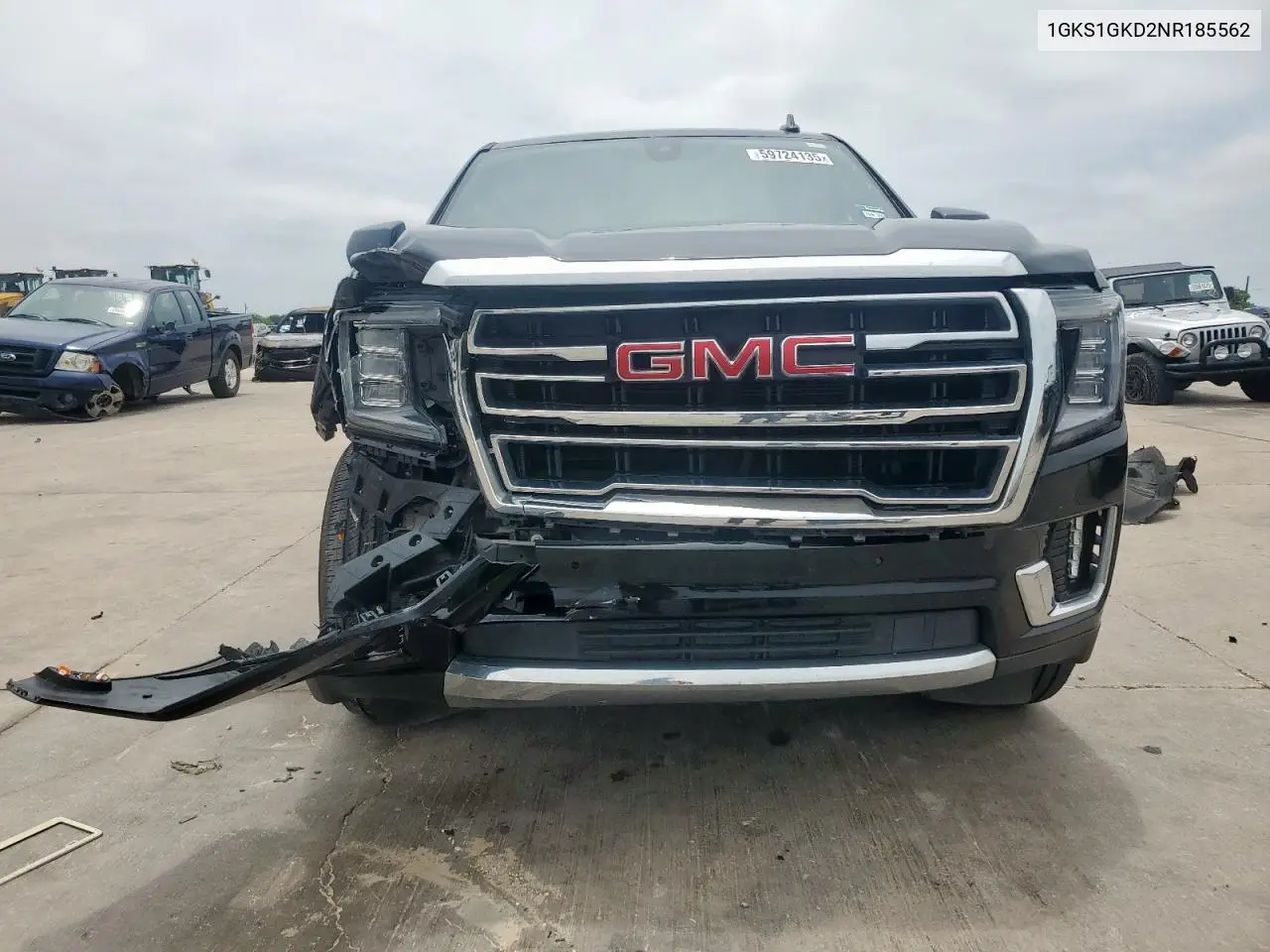 2022 GMC Yukon Xl C1500 Slt VIN: 1GKS1GKD2NR185562 Lot: 59724135