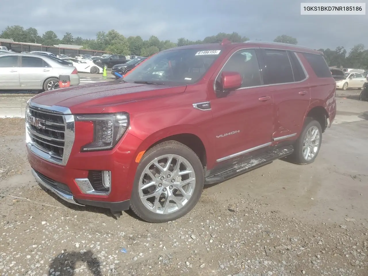 2022 GMC Yukon Slt VIN: 1GKS1BKD7NR185186 Lot: 61466155
