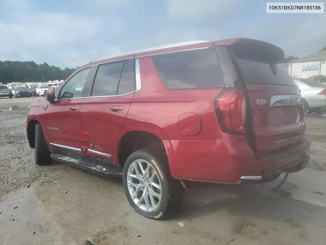 2022 GMC Yukon Slt VIN: 1GKS1BKD7NR185186 Lot: 61466155