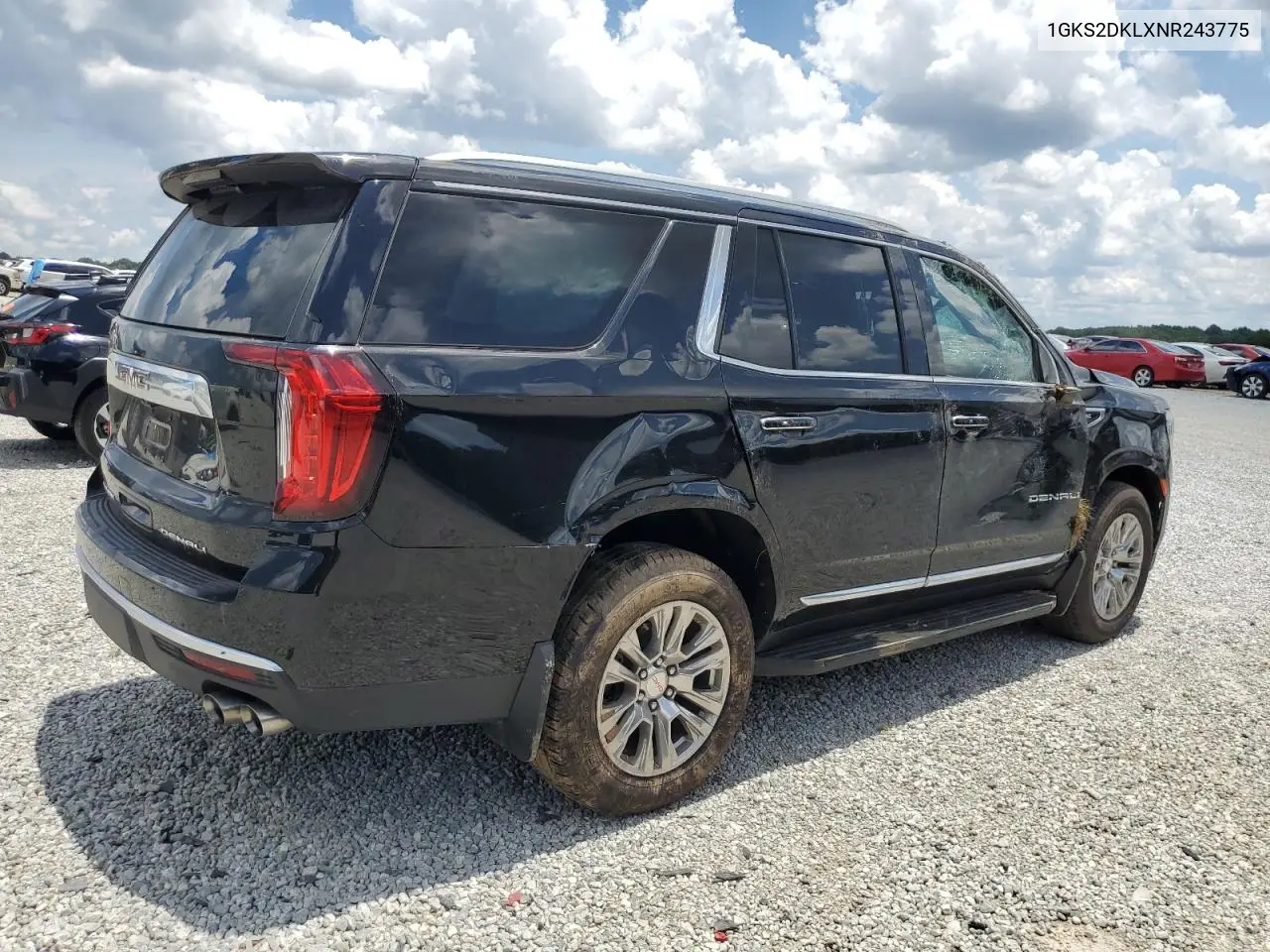 2022 GMC Yukon Denali VIN: 1GKS2DKLXNR243775 Lot: 61527605
