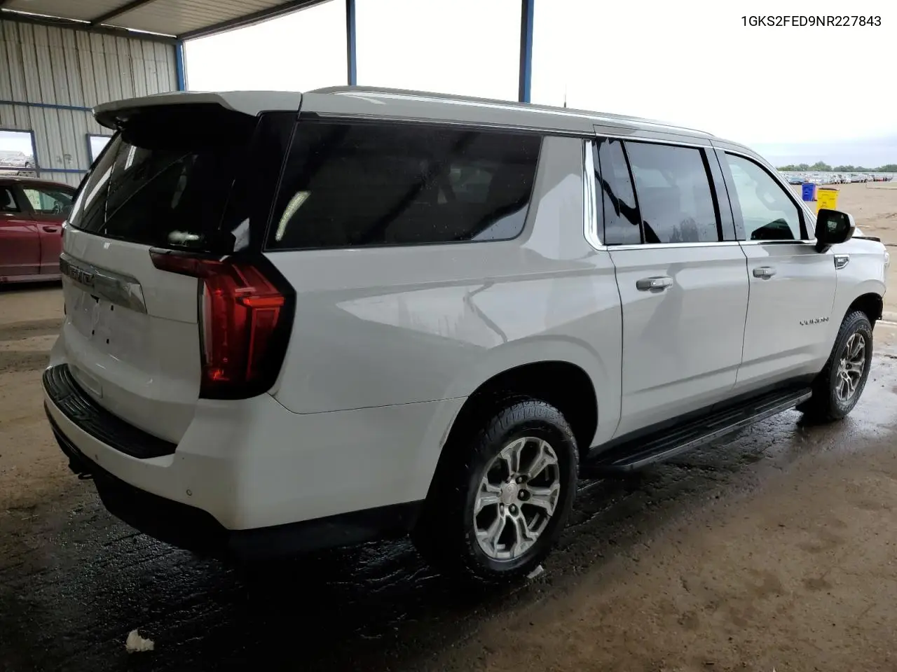 2022 GMC Yukon Xl K1500 Sle VIN: 1GKS2FED9NR227843 Lot: 61837965