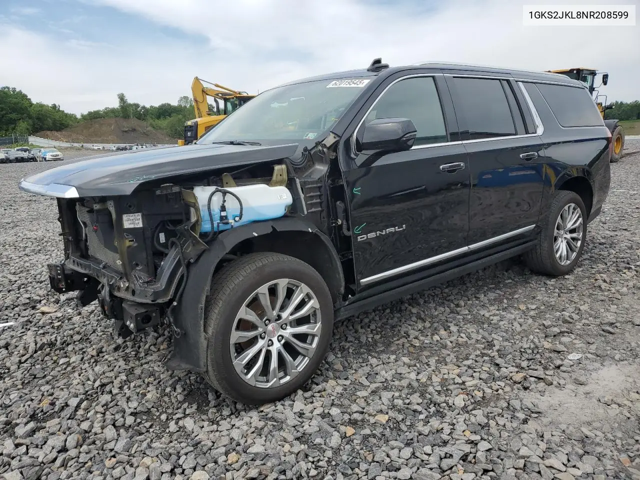 2022 GMC Yukon Xl Denali VIN: 1GKS2JKL8NR208599 Lot: 62019545