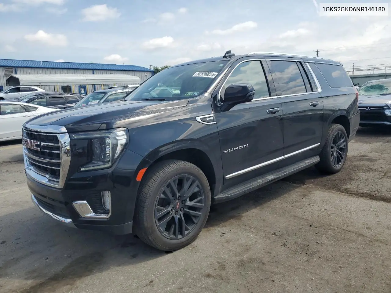 2022 GMC Yukon Xl K1500 Slt VIN: 1GKS2GKD6NR146180 Lot: 62696855