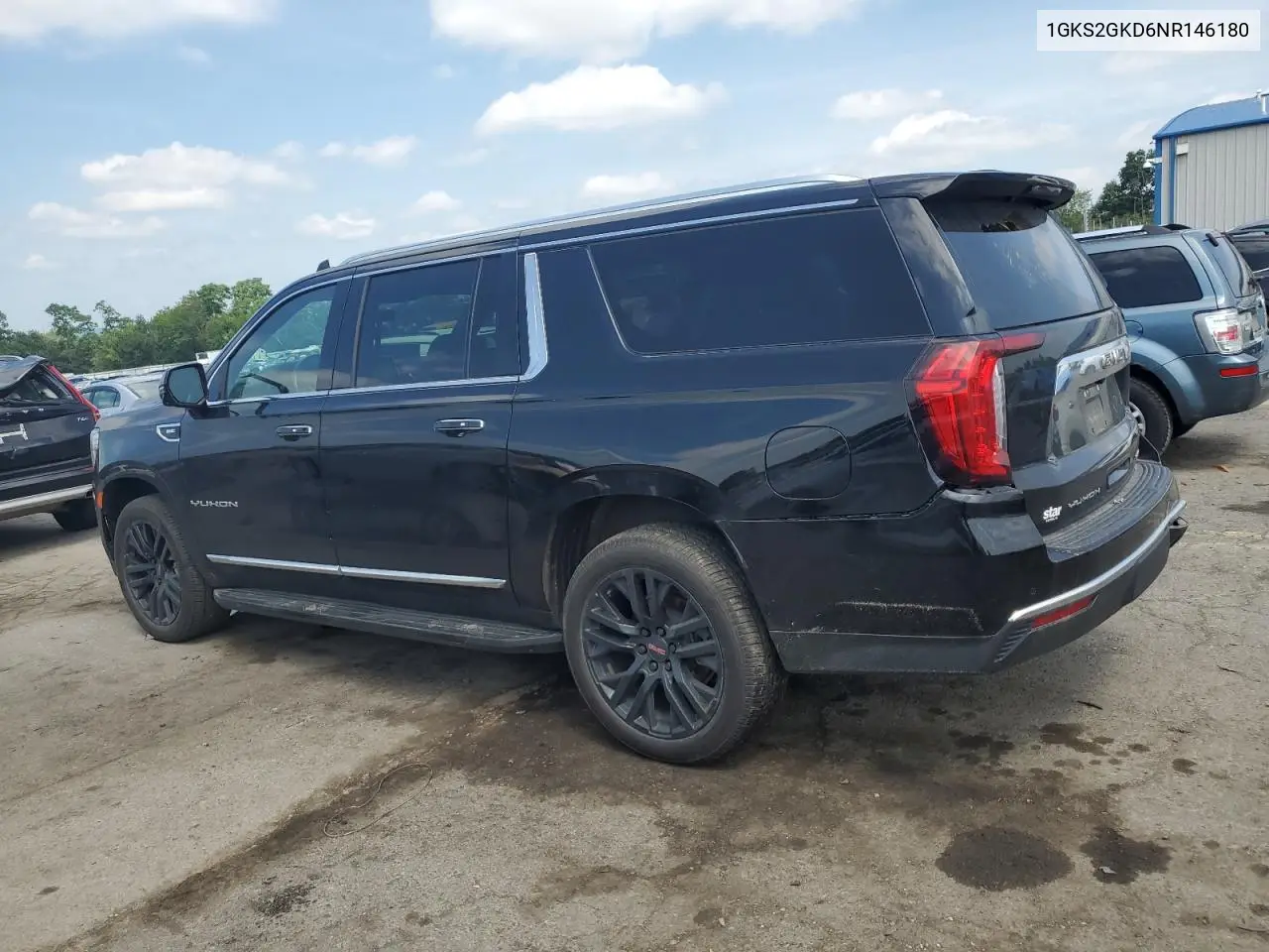 2022 GMC Yukon Xl K1500 Slt VIN: 1GKS2GKD6NR146180 Lot: 62696855