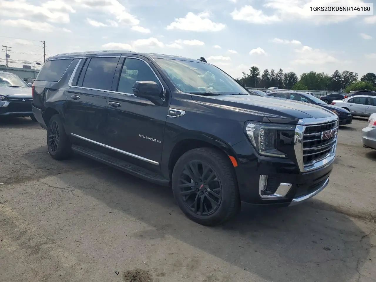 2022 GMC Yukon Xl K1500 Slt VIN: 1GKS2GKD6NR146180 Lot: 62696855