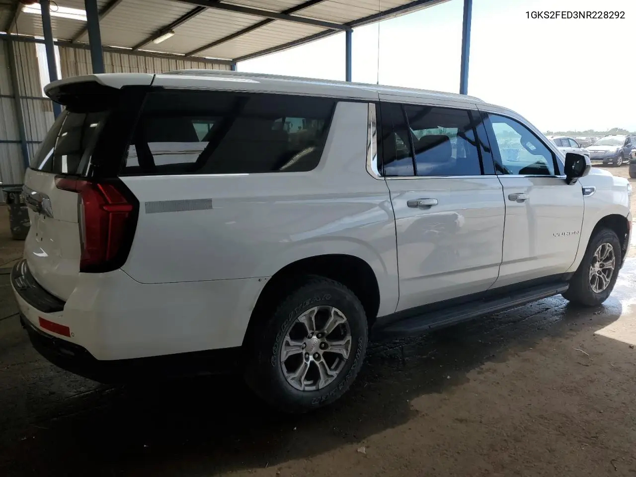 2022 GMC Yukon Xl K1500 Sle VIN: 1GKS2FED3NR228292 Lot: 62836655