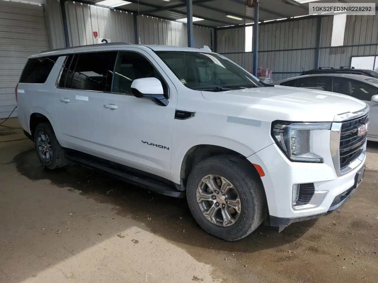 2022 GMC Yukon Xl K1500 Sle VIN: 1GKS2FED3NR228292 Lot: 62836655