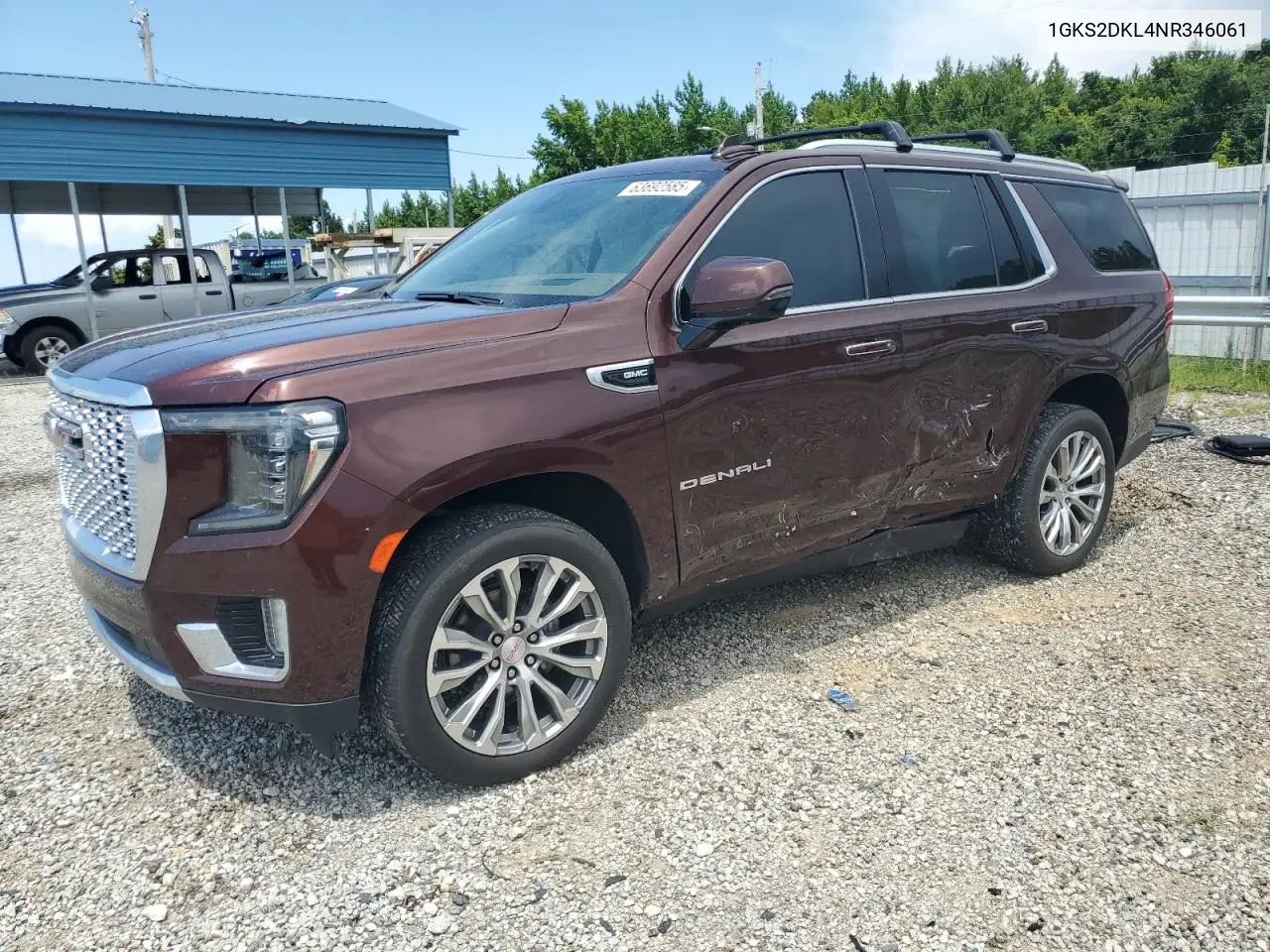 2022 GMC Yukon Denali VIN: 1GKS2DKL4NR346061 Lot: 63692585